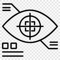 eye tap, ocular taps, eye tap technology icon svg