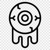 eyeballs, eyeball surgery, eyeball disease, eyeball infection icon svg