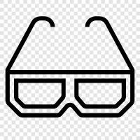 eyeglasses, prescription glasses, sunglasses, D Glasses icon svg