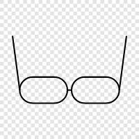 eyeglasses, frames, prescription lenses, spectacles icon svg