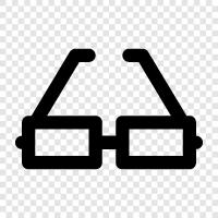 eyeglasses, spectacles, specs, prescription glasses icon svg