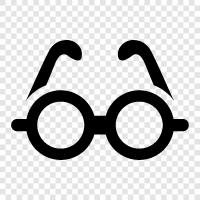 eyeglasses, frames, prescription eyeglasses, sun glasses icon svg