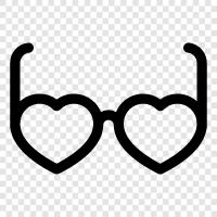 eyeglasses, spectacles, prescription glasses, optical glasses icon svg