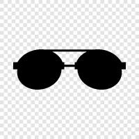 Eyeglasses, Sunglasses, Sports Glasses, Oval Glasses icon svg