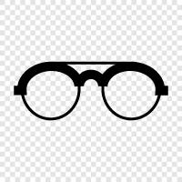 eyeglasses, vision, prescription, optical icon svg