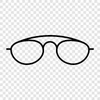 eyeglasses, prescription glasses, safety glasses, tinted glasses icon svg