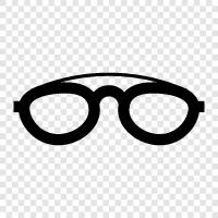 eyeglasses, frames, specs, lenses icon svg