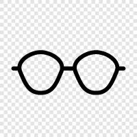 eyeglasses, spectacles, frames, lenses icon svg