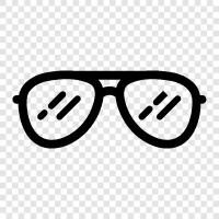 eyeglasses, specs, sunglasses, corrective lenses icon svg