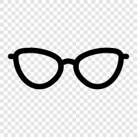 eyeglasses, reading glasses, prescription eyeglasses, Glasses icon svg