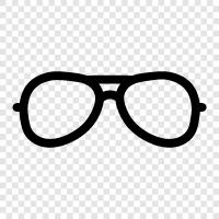 eyeglasses, spectacles, specs, Glasses icon svg