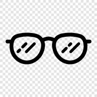 eyeglasses, spectacles, contact lenses, Glasses icon svg