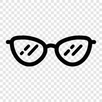 eyeglasses, spectacles, contact lenses, Glasses icon svg