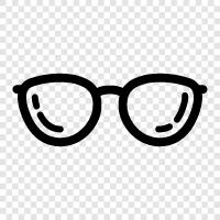 eyeglasses, spectacles, contact lenses, Glasses icon svg