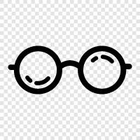 eyeglasses, prescription glasses, sunglasses, lenses icon svg