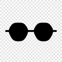 eyeglasses, prescription glasses, sunglasses, corrective lenses icon svg