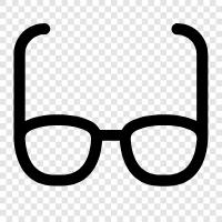 eyeglasses, spectacles, ophthalmic, prescription icon svg
