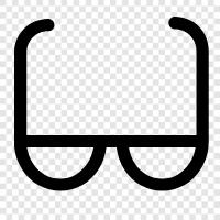 eyeglasses, spectacles, contact lenses, prescription glasses icon svg
