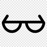 eyeglasses, prescription glasses, sunglasses, corrective lenses icon svg