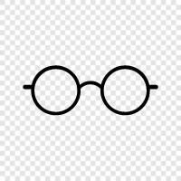 eyeglasses, spectacles, reading glasses, prescription glasses icon svg