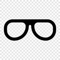 eyeglasses, contacts, lenses, optical icon svg