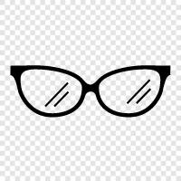 eyeglasses, spectacles, prescription eyeglasses, Glasses icon svg