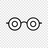 eyeglasses, spectacles, reading glasses, prescription glasses icon svg