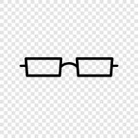 eyeglasses, contact lenses, frames, lenses icon svg