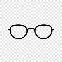 eyeglasses, prescription eyeglasses, sunglasses, corrective lenses icon svg