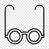 eyeglasses, spectacles, sunglasses, corrective lenses icon svg