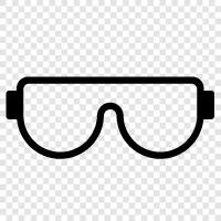eyeglasses, shades, sun glasses, Goggles icon svg