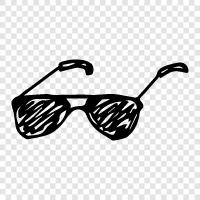 eyeglasses, specs, sunglasses, corrective lenses icon svg