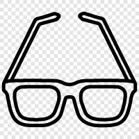 eyeglasses, spectacles, sunglasses, corrective lenses icon svg