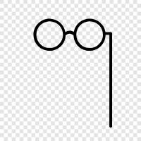 Brille, Kontaktlinsen, Opera Brille symbol