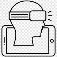 eyeglasses, virtual reality, augmented reality, headup display icon svg