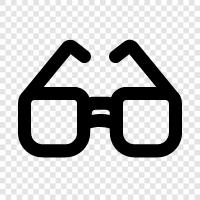 eyeglasses, optical, corrective, spectacles icon svg