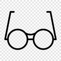 eyeglasses, prescription glasses, sunglasses, eyewear icon svg