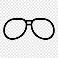 eyeglasses, prescription glasses, sunglasses, corrective lenses icon svg