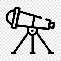 eyepiece, magnification, telescope mount, optics icon svg