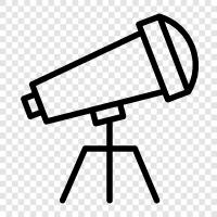 eyepiece, magnification, telescope mount, astrophotography icon svg