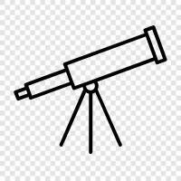 eyepiece, magnification, optical, telescope icon svg