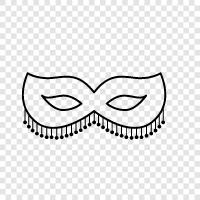 face, Halloween, makeup, mask icon svg