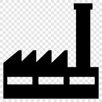 factory automation, production line, manufacturing, engineering icon svg