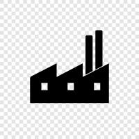 factory farming, animal factory, meat factory, slaughterhouse icon svg