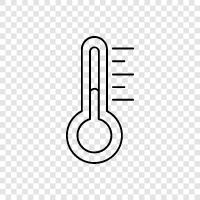 Fahrenheit, Celsius, infrared, mercury icon svg