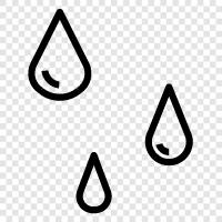 Falling, Splash, Drip, Cloud icon svg