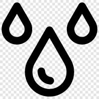 falling raindrop, droplet, rain, thunderstorm icon svg