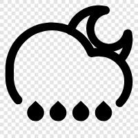 falling, rain, thunder, lightning icon svg