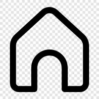 family, roommates, house, place icon svg