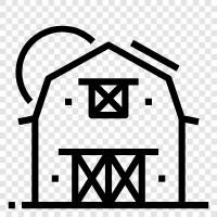 Farm, Farming, Agriculture, Field icon svg